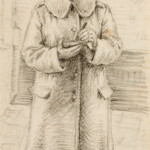 autoritratto in caserma Gorizia Ravenna, 7 febbraio 1944, disegno a matita su carta, 10,5 x 17 cm